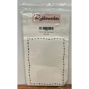 10480 Rubbernecker Dot Line Frame Rubber Stamp 1101-01